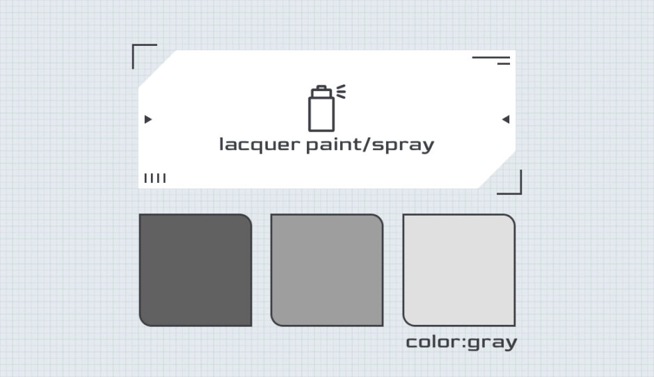 ラッカースプレー塗料 グレー系一覧