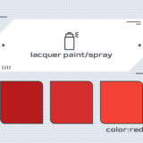 ラッカースプレー塗料 レッド系一覧