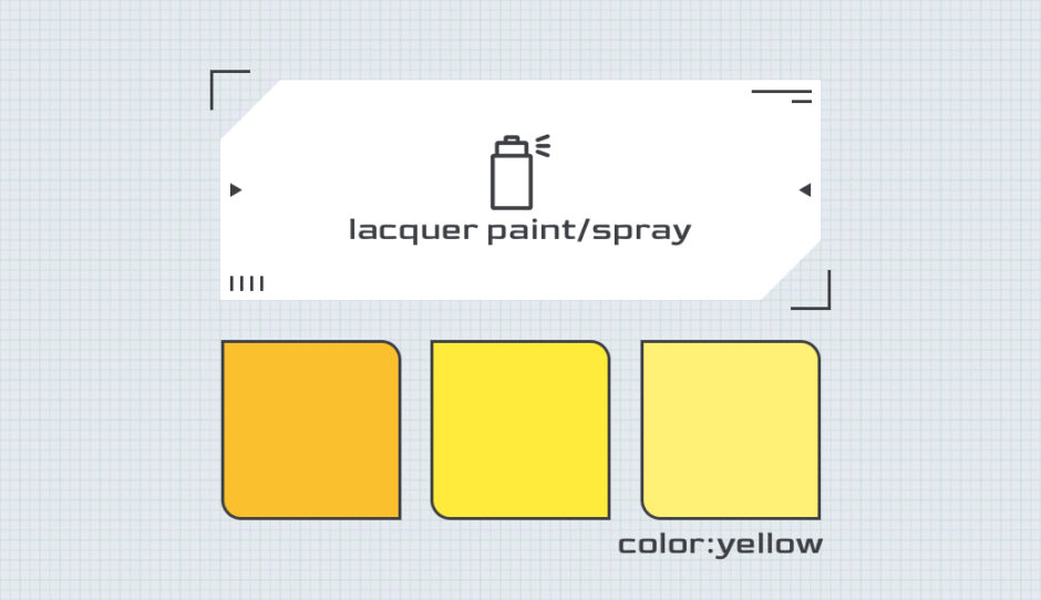 ラッカースプレー塗料 イエロー系一覧