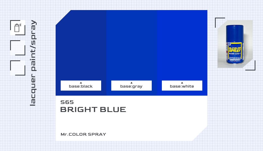 S65 インディブルー｜Mr.カラースプレー色比較・見本 | ズボプラ