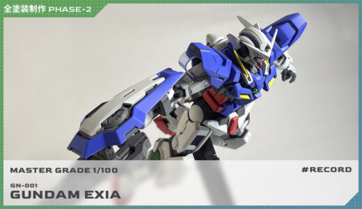 全塗装MG 1/100 ガンダムエクシア制作 PHASE-2（塗料検討編）