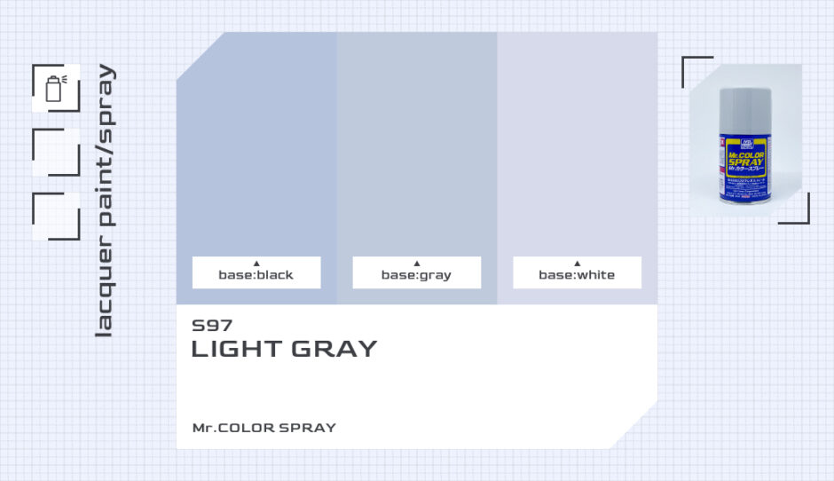 S97 灰色9号｜クレオスMr.カラースプレー色比較・見本