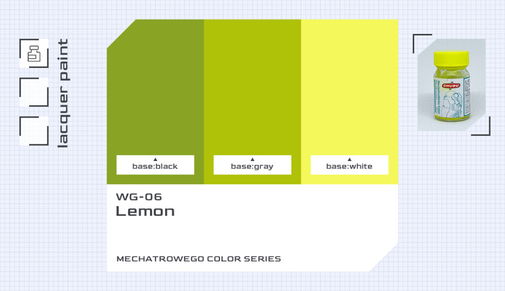 まっきいろページ WG-06 れもん｜メカトロウィーゴカラー色比較・見本 | ズボプラ